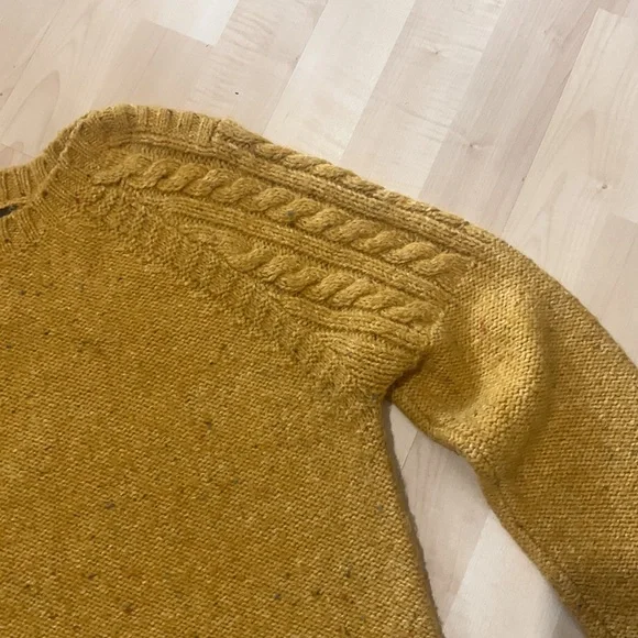 Prana. Beautiful golden with nubby colored flecks sweater. - Picture 3 of 11